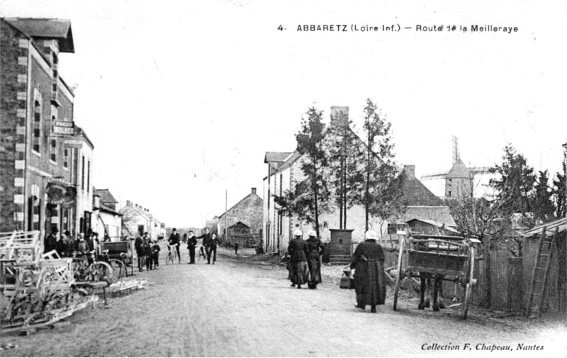Ville d'Abbaretz (anciennement en Bretagne).
