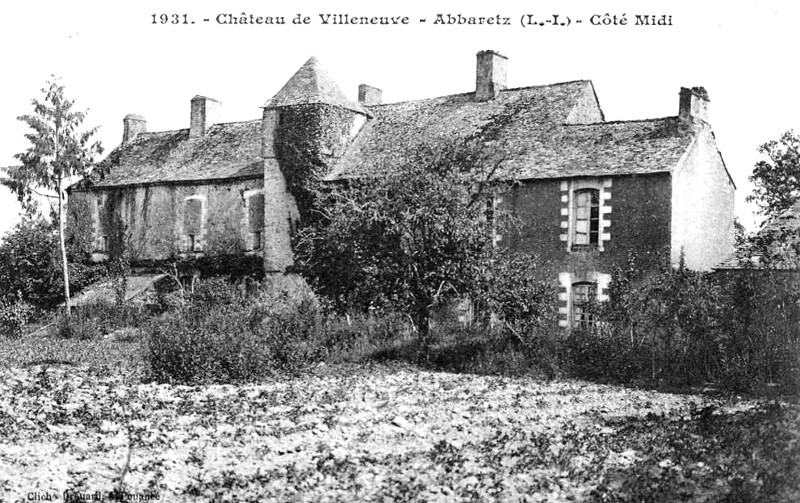 Chteau de Villeneuve  Abbaretz (anciennement en Bretagne).