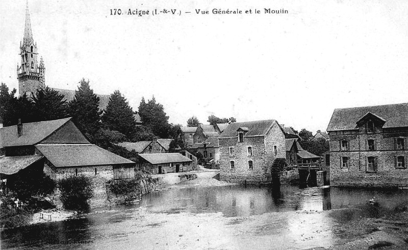 Moulin  Acign (Bretagne).