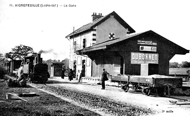 Gare d'Aigrefeuille-sur-Maine (Bretagne).