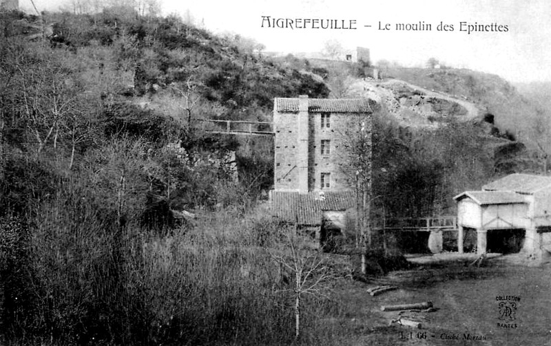 Moulin des Epinettes  Aigrefeuille-sur-Maine (Bretagne).