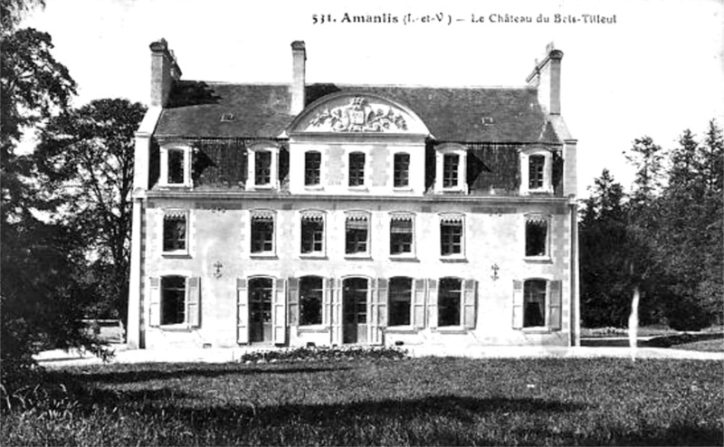Château du Bois-Tilleul à Amanlis (Bretagne).