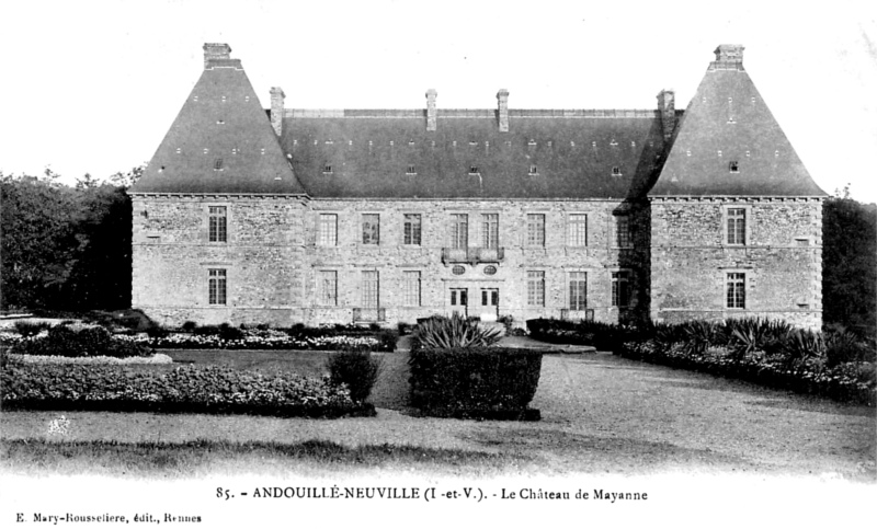 Chteau de Mayanne ou Magnanne  Andouill-Neuville (Bretagne).
