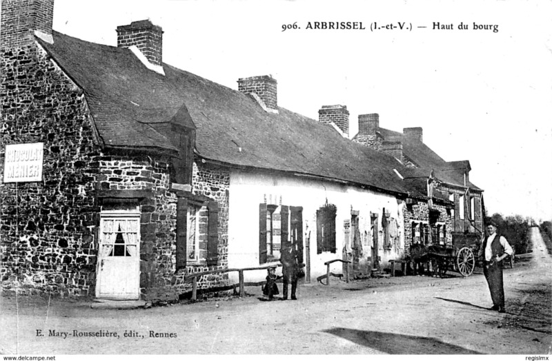 Ville d'Arbrissel (Bretagne).