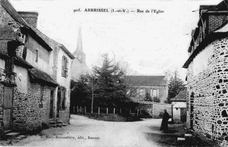 Ville d'Arbrissel (Bretagne).