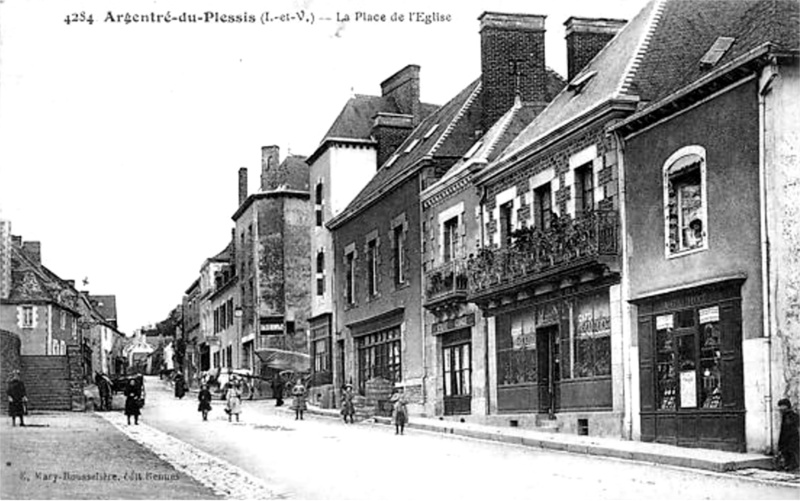 Ville d'Argentr-du-Plessis (Bretagne).