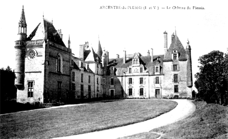 Chteau du Plessis  Argentr-du-Plessis (Bretagne).