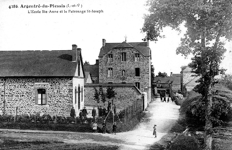 Ville d'Argentr-du-Plessis (Bretagne).