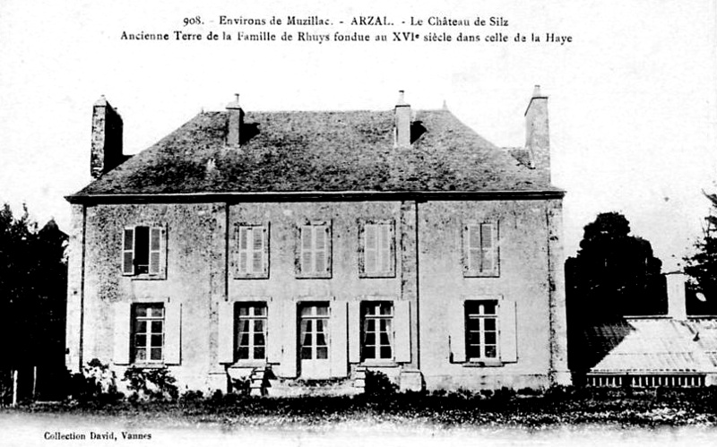 Château de Silz à Arzal (Bretagne).