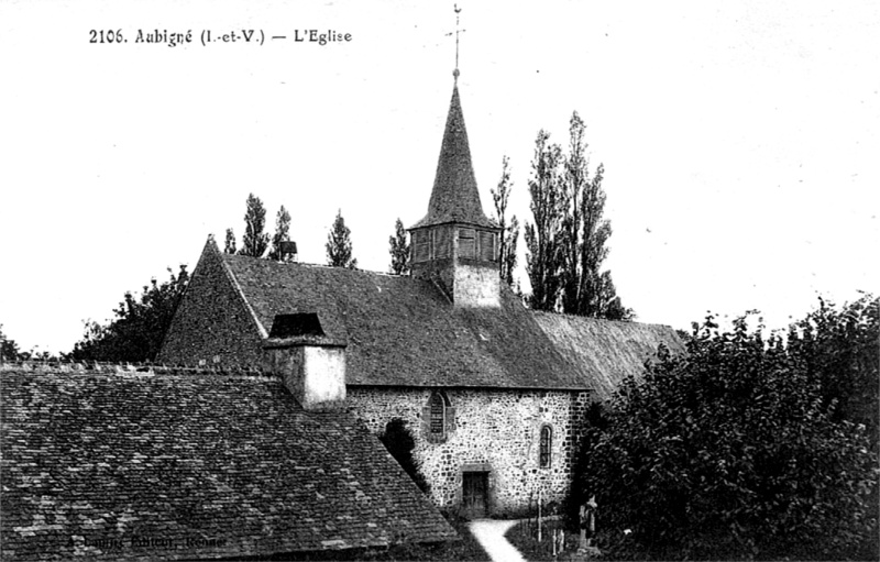 Eglise d'Aubign (Bretagne).