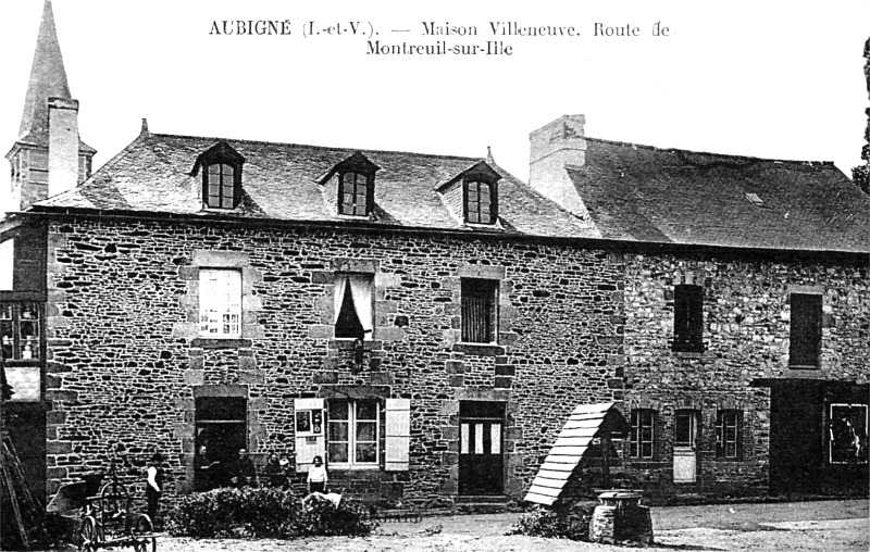 Ville d'Aubign (Bretagne).