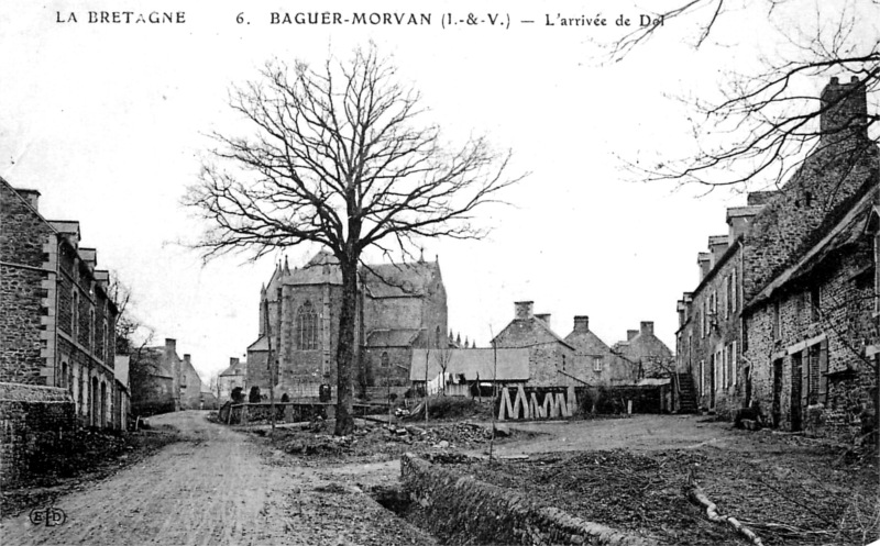 Ville de Baguer-Morvan (Bretagne).