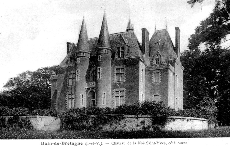 Chteau de la No Saint-Yves  Bain-de-Bretagne (Bretagne).