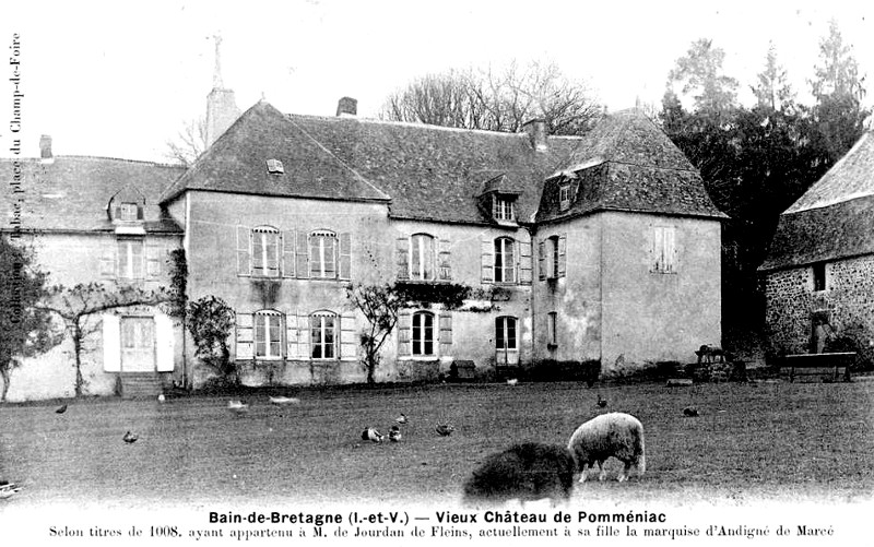 Chteau de Pommniac  Bain-de-Bretagne (Bretagne).