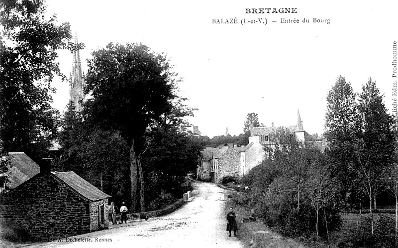 Ville de Balaz (Bretagne).