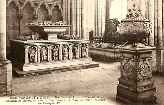 Basilique de Saint-Denis : tombeau de Louis d'Orlans et de Valentine de Milan