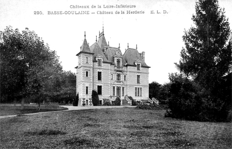 Chteau de la Herderie ou Herdrie  Basse-Goulaine (anciennement en Bretagne).