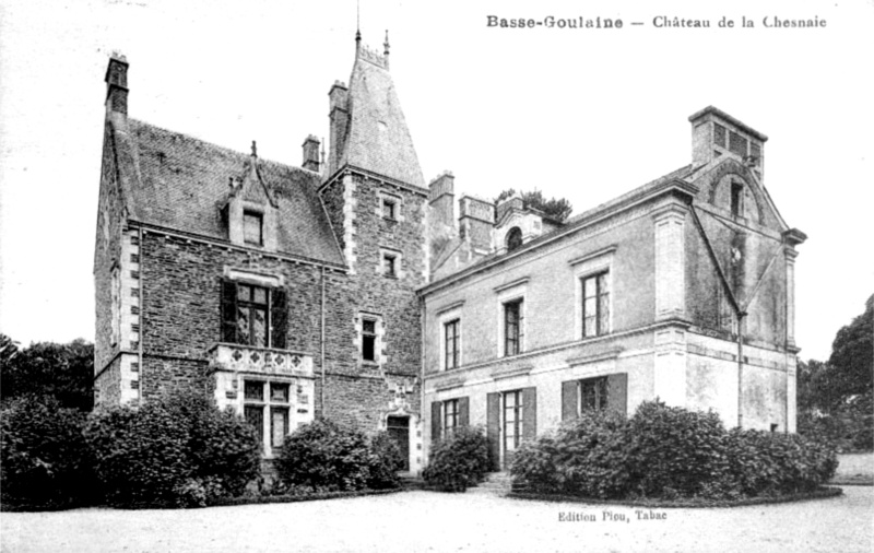 Chteau de la Chesnaie  Basse-Goulaine (anciennement en Bretagne).