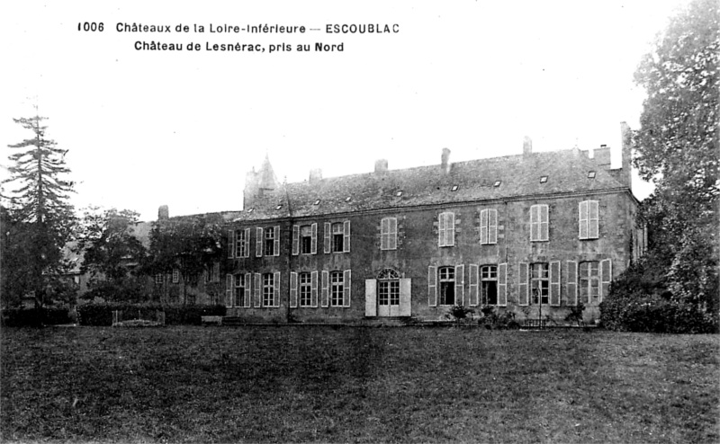 Chteau de Lesnrac  Escoublac (anciennement en Bretagne).