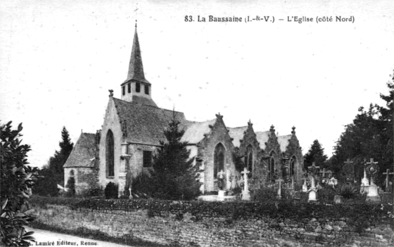 Eglise de La Baussaine (Bretagne).