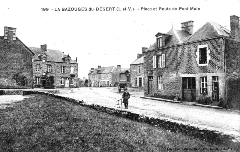 Ville de la Bazouge-du-Dsert (Bretagne).