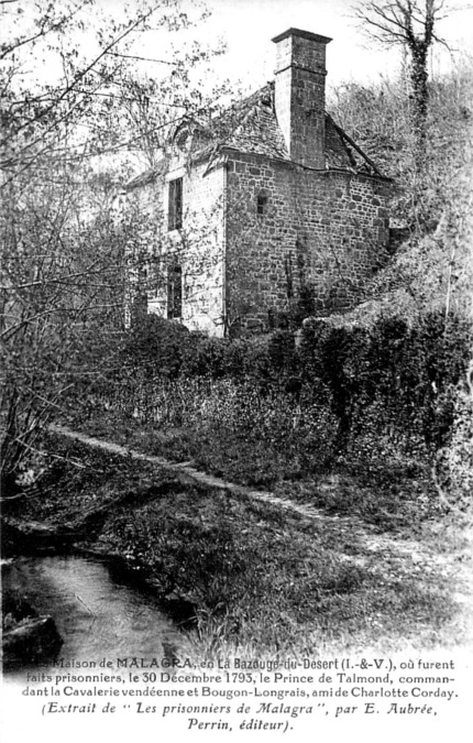 Maison de Malagra  la Bazouge-du-Dsert (Bretagne).