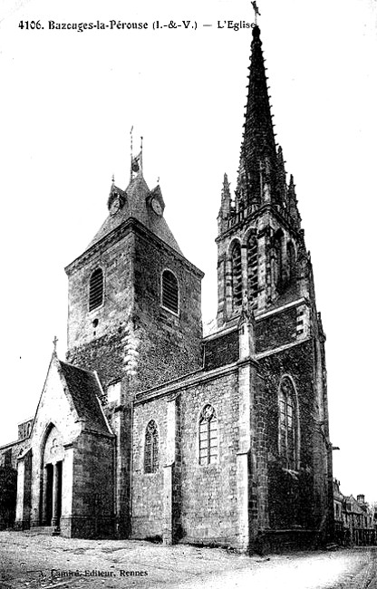 Eglise de Bazouges-la-Prouse (Bretagne).