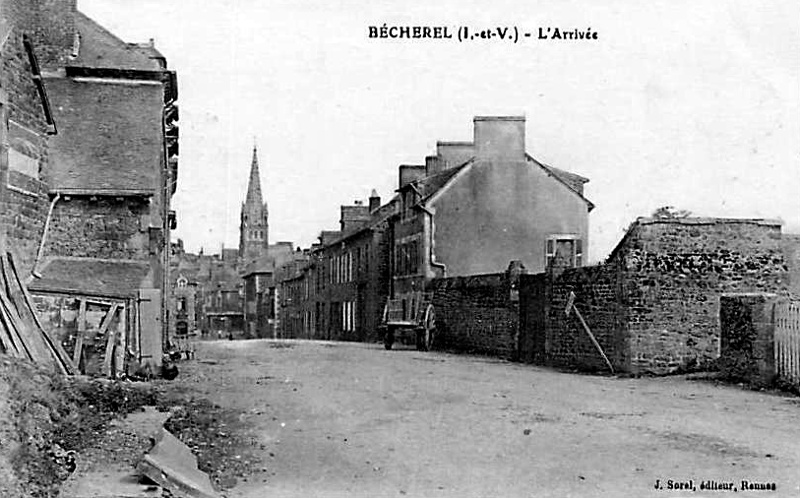 Ville de Bcherel (Bretagne).