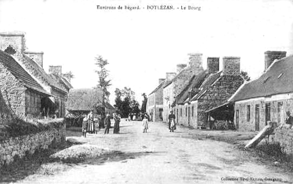 Ville de Bgard (Bretagne) : bourg de Botlzan.