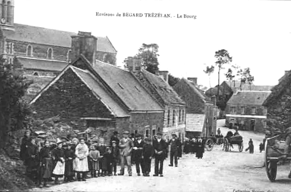 Ville de Bgard (Bretagne) : bourg de Trzlan.