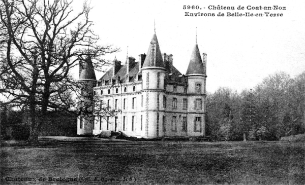 Belle-Isle-en-Terre (Bretagne) : château de Coat-an-Noz.