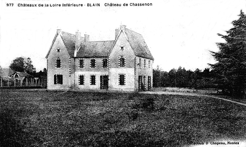 Chteau de Chassenon  Blain (anciennement en Bretagne).