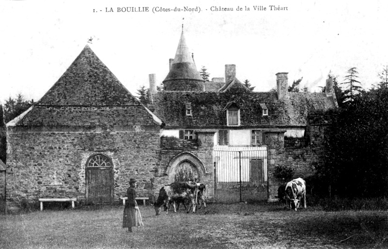 Ville de la Bouillie (Bretagne) : le chteau.