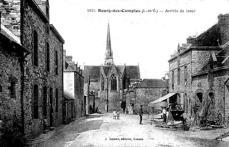 Ville de Bourg-des-Comptes (Bretagne).
