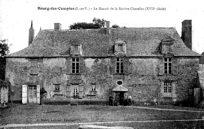 Manoir de la Rivire-Cherelles  Bourg-des-Comptes (Bretagne).