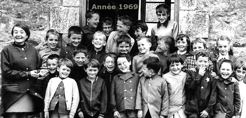 Ecole de Brandrion (Bretagne) : Anne 1969.