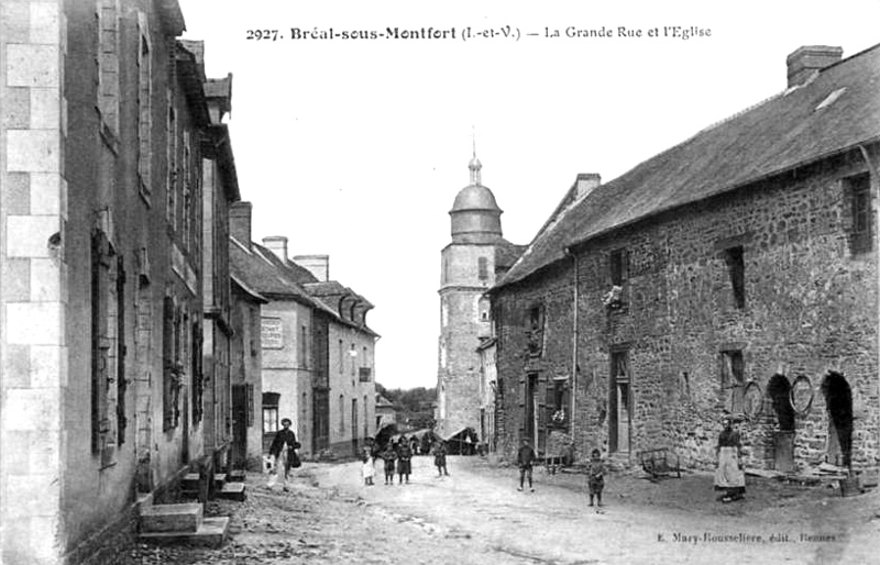 Ville de Bral-sous-Montfort (Bretagne).