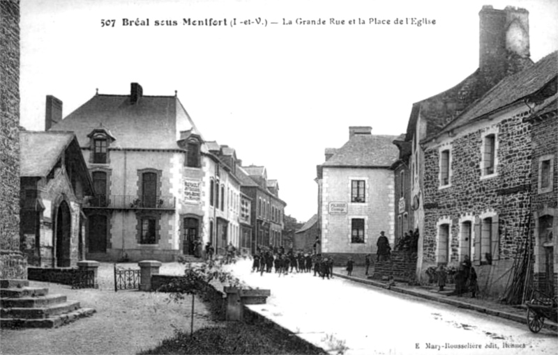 Ville de Bral-sous-Montfort (Bretagne).