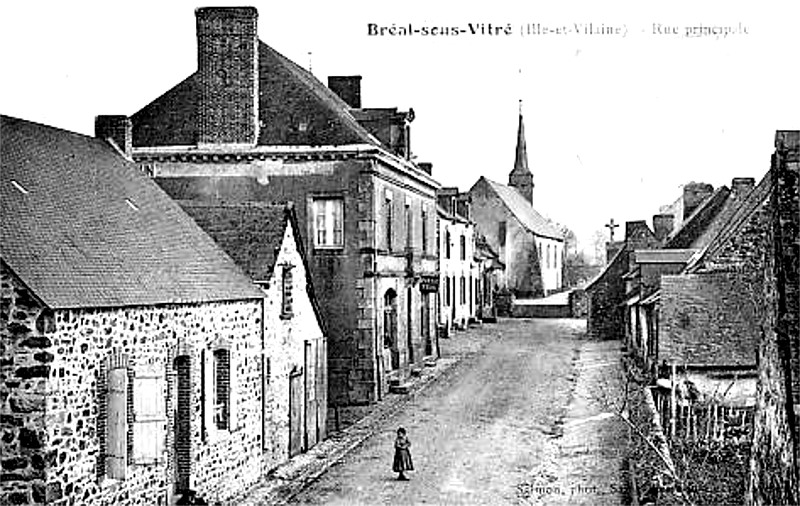 Ville de Bral-sous-Vitr (Bretagne).