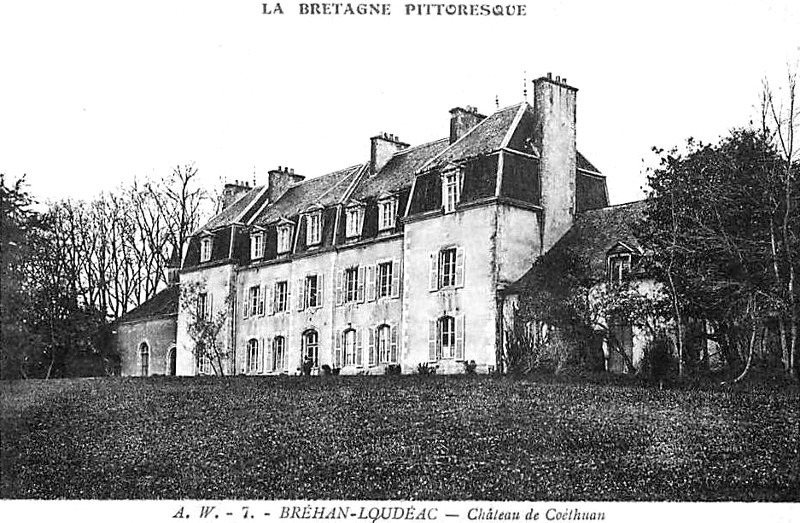 Chteau de Cothuan  Brhan ou Brhan-Loudac (Bretagne).