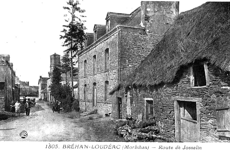 Ville de Brhan ou Brhan-Loudac (Bretagne).