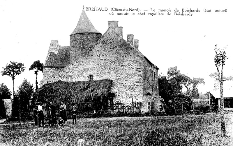 Ville de Brhand (Bretagne) : manoir de Boishardy.