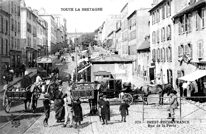 Recouvrance, un quartier historique de Brest (Bretagne).