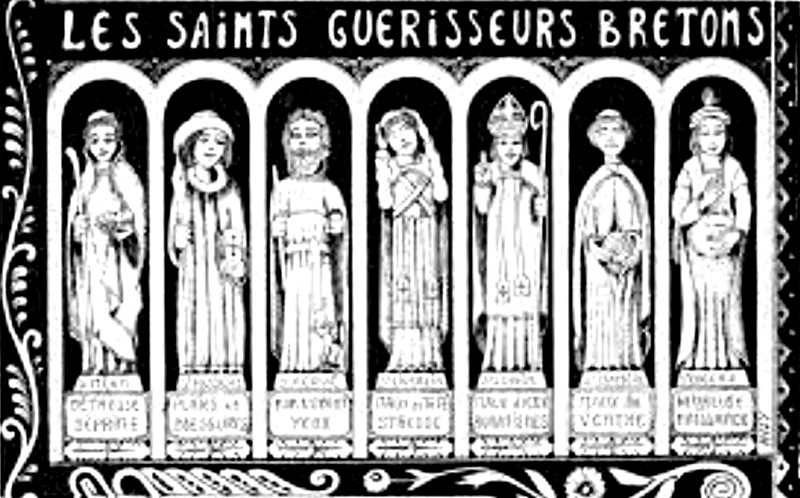 Les saints gurisseurs bretons (Bretagne).