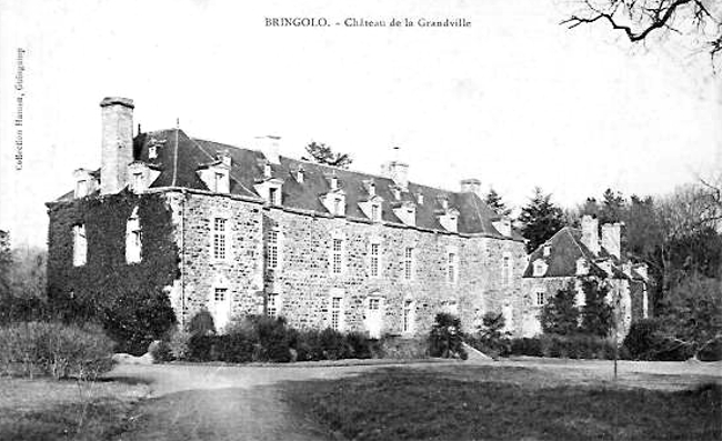 Ville de Bringolo (Bretagne) : chteau de la Grandville (ou Grand-Ville).