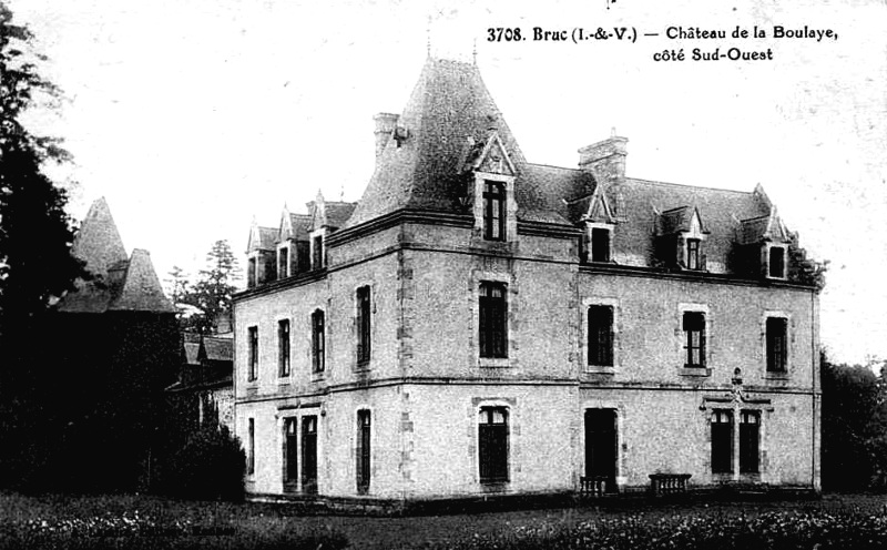 Manoir ou chteau de la Boulaye  Bruc-sur-Aff (Bretagne).