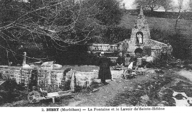 Fontaine et lavoir de Sainte-Hlne en Bubry (Bretagne).