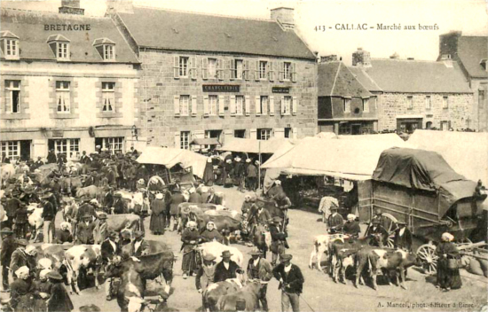 Ville de Callac (Bretagne) : march.