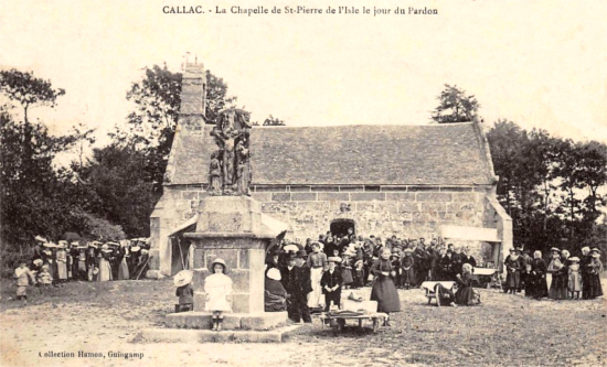Ville de Callac (Bretagne) : chapelle.