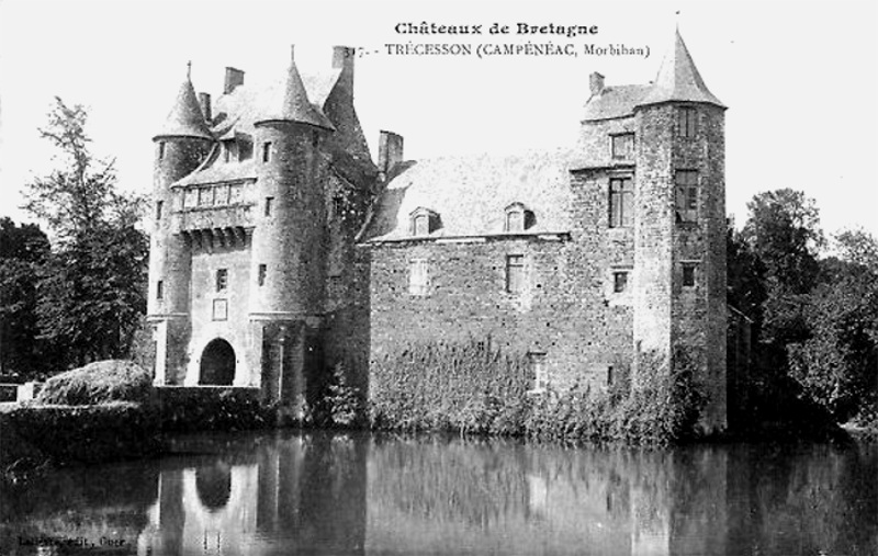 Château de Trécesson à Campénéac (Bretagne).